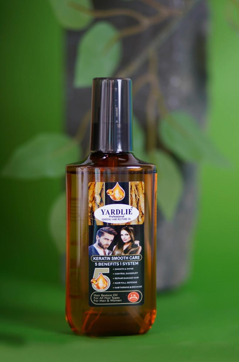 Yardlie Ginseng Oil for Hair - Volumizing, Strengthening, Shining & Anti-Hair Fall Solution