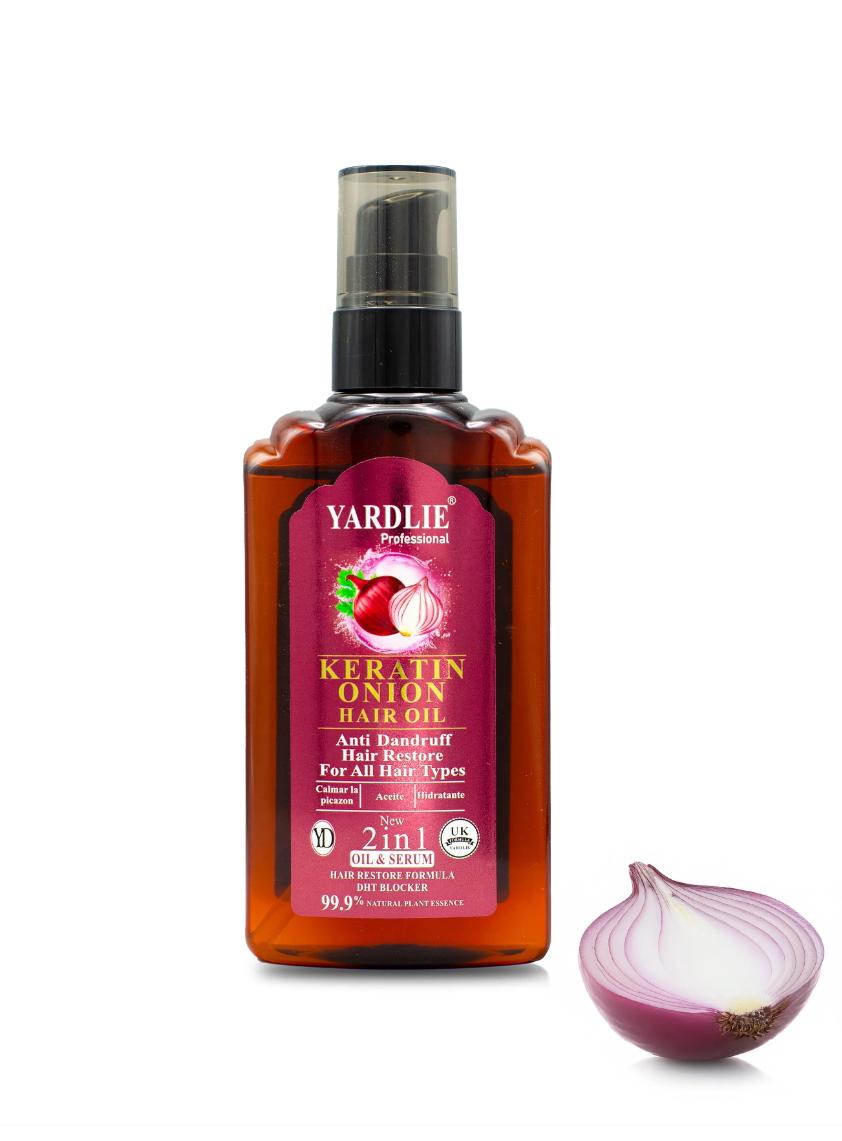 Yardlie Professional Keratin Onion Hair Oil – Strengthen, Nourish, and Revitalize Your Hair