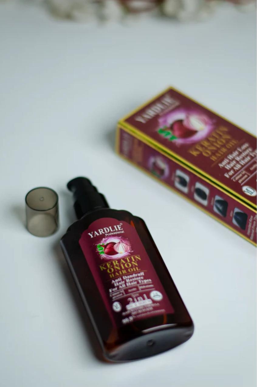 Yardlie Professional Keratin Onion Hair Oil – Strengthen, Nourish, and Revitalize Your Hair