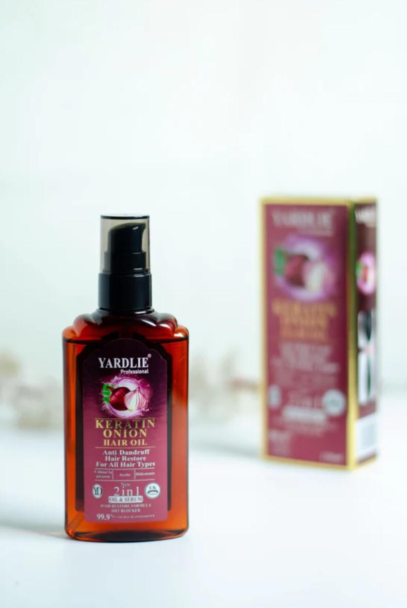 Yardlie Professional Keratin Onion Hair Oil – Strengthen, Nourish, and Revitalize Your Hair