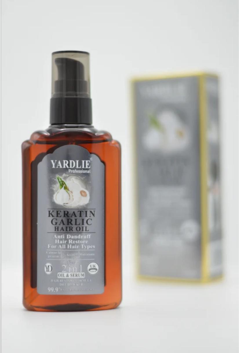 Yardlie Professional Keratin Garlic Hair Oil – Strengthen, Nourish & Revitalize Your Hair Naturally