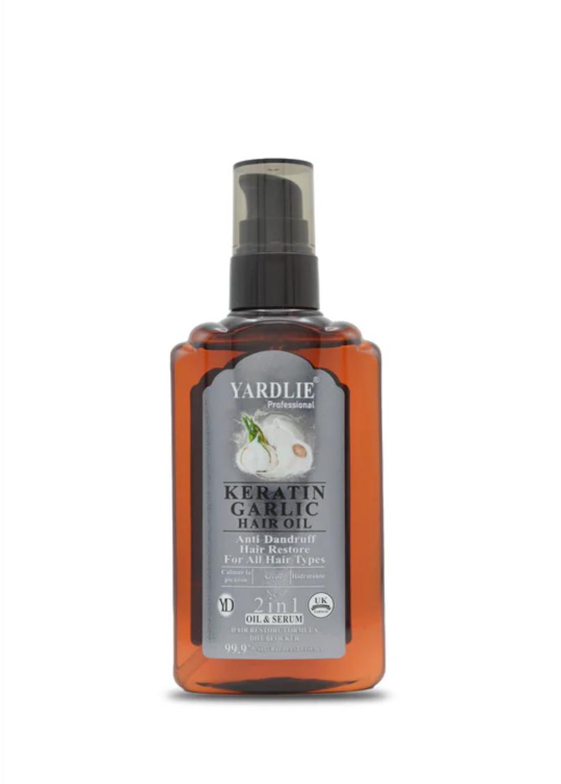 Yardlie Professional Keratin Garlic Hair Oil – Strengthen, Nourish & Revitalize Your Hair Naturally