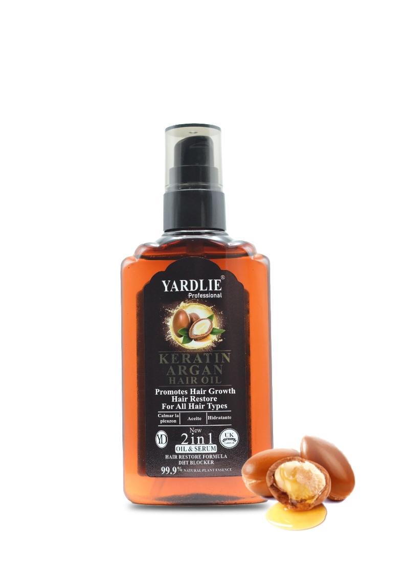 Yardlie Professional Keratin Argan Hair Oil – Ultimate Nourishment for Soft, Shiny & Strong Hair