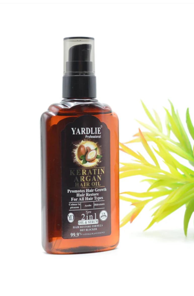 Yardlie Professional Keratin Argan Hair Oil – Ultimate Nourishment for Soft, Shiny & Strong Hair