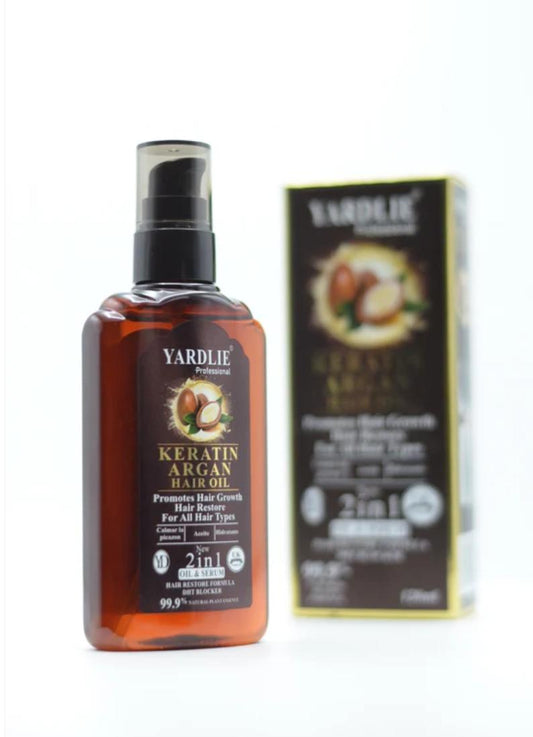 Yardlie Professional Keratin Argan Hair Oil – Ultimate Nourishment for Soft, Shiny & Strong Hair