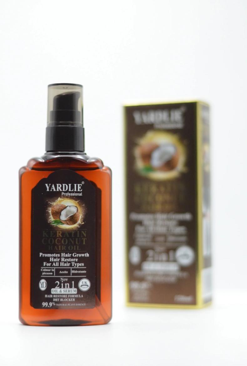 Yardlie Professional Keratin Coconut Hair Oil – Deep Nourishment & Ultimate Shine (120ml)