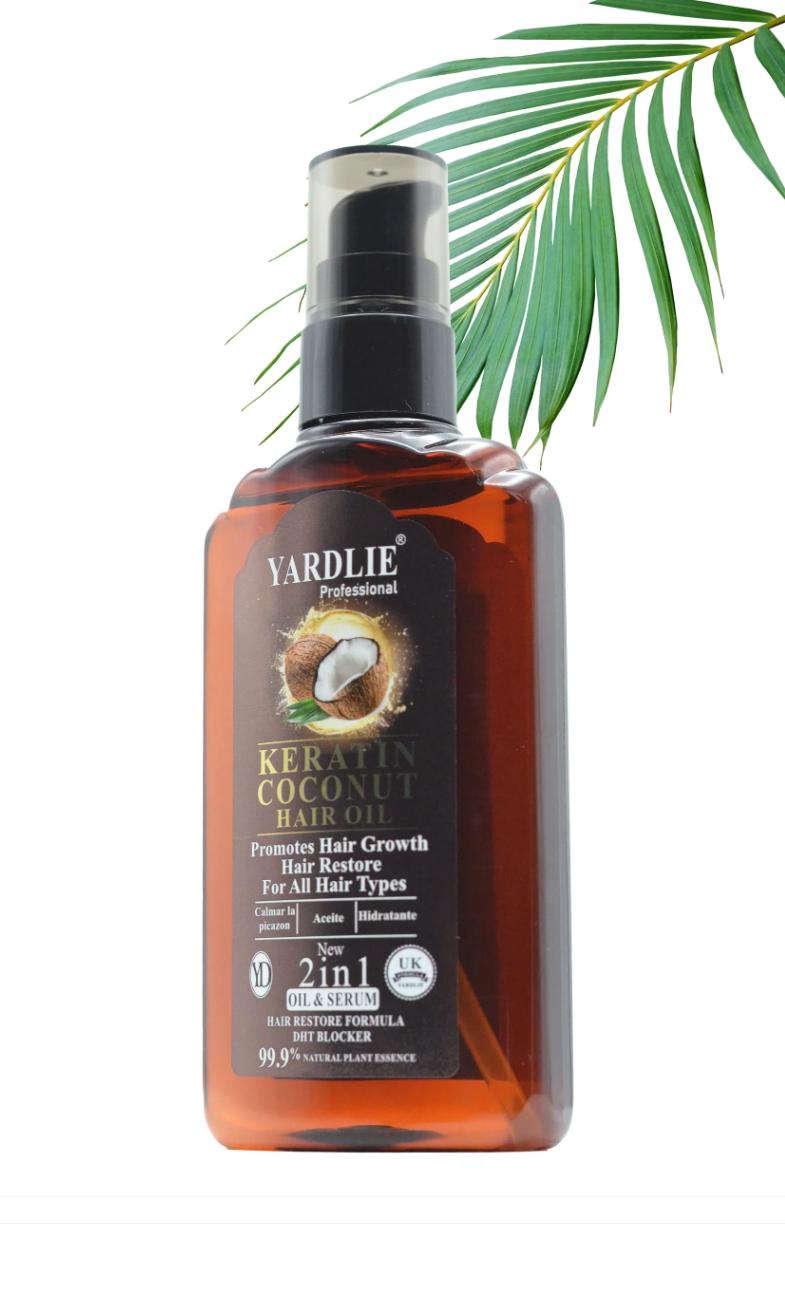 Yardlie Professional Keratin Coconut Hair Oil – Deep Nourishment & Ultimate Shine (120ml)