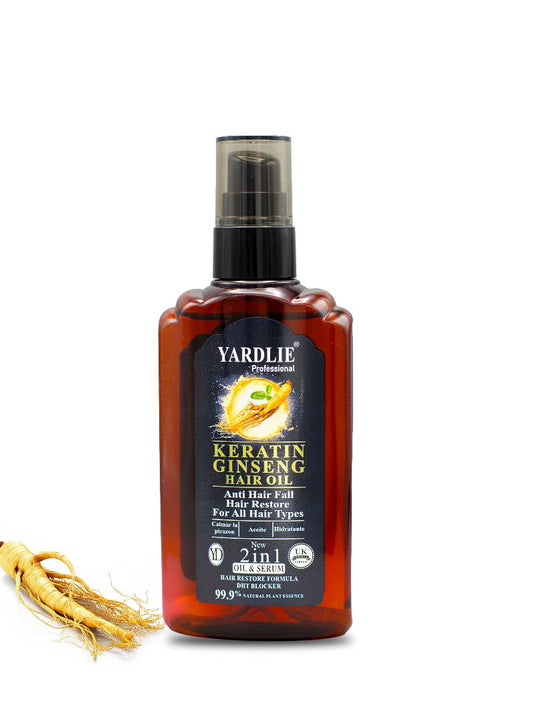 Yardlie Ginseng Keratin Hair Oil – Revitalize, Strengthen & Nourish Your Hair (120ml)