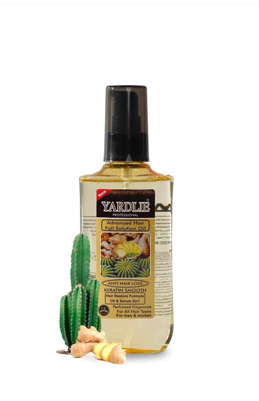 Yardlie Ginger & Cactus Hair Oil – Volumizing, Strengthening & Shining Formula for Healthier