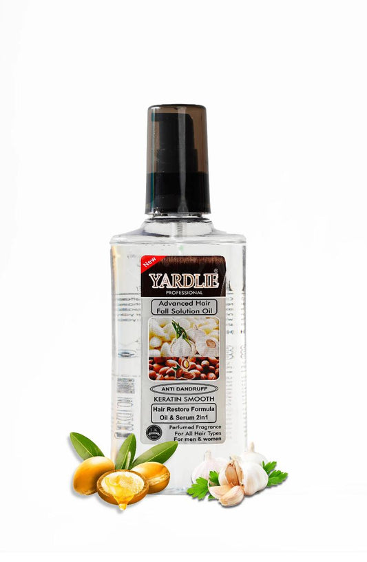 Yardlie Professional Advanced Hair Oil Solution – Garlic & Argan Oil for Strength, Shine, and Hair Repair