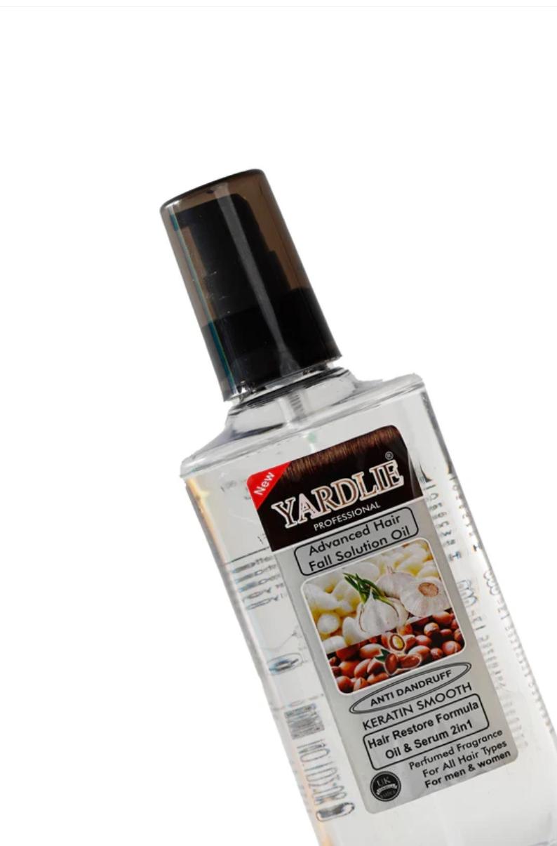 Yardlie Professional Advanced Hair Oil Solution – Garlic & Argan Oil for Strength, Shine, and Hair Repair