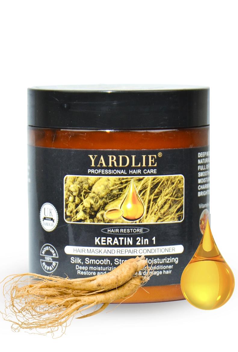 Yardlie Ginseng 2-in-1 Hair Mask & Repair Conditioner – Strengthen, Nourish & Revitalize (500g)