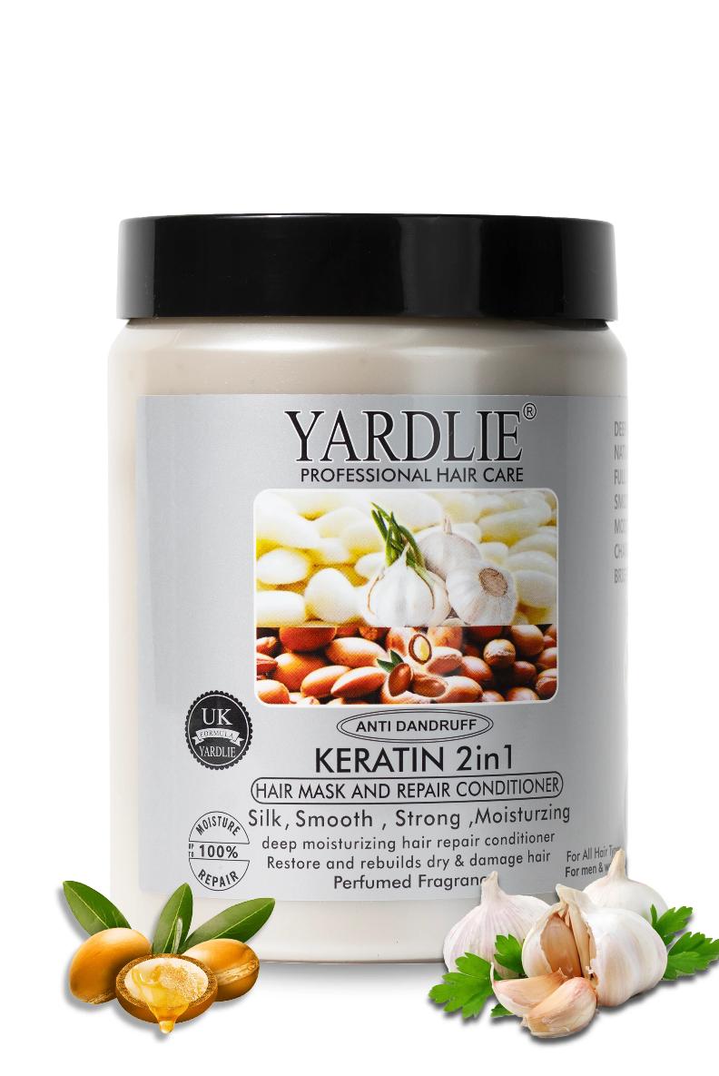 Yardlie Garlic & Argan 2-in-1 Hair Mask & Repair Conditioner – Nourish, Strengthen & Revitalize Your Hair