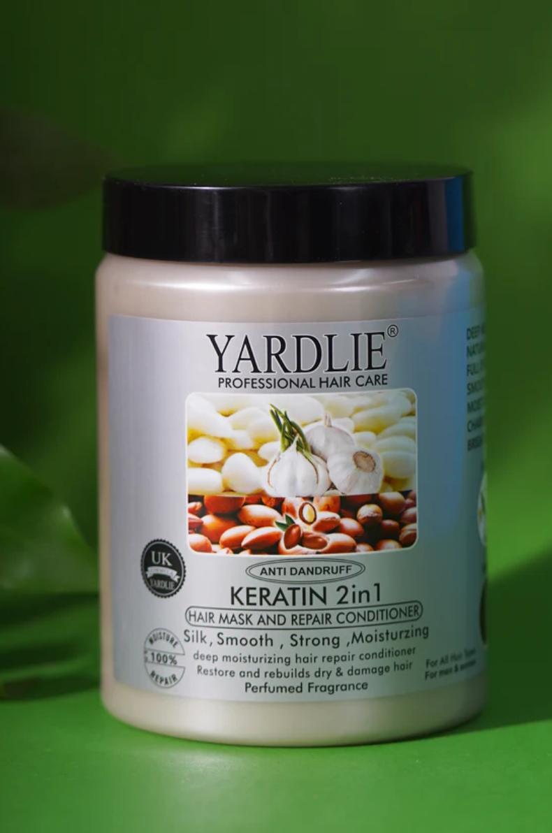 Yardlie Garlic & Argan 2-in-1 Hair Mask & Repair Conditioner – Nourish, Strengthen & Revitalize Your Hair