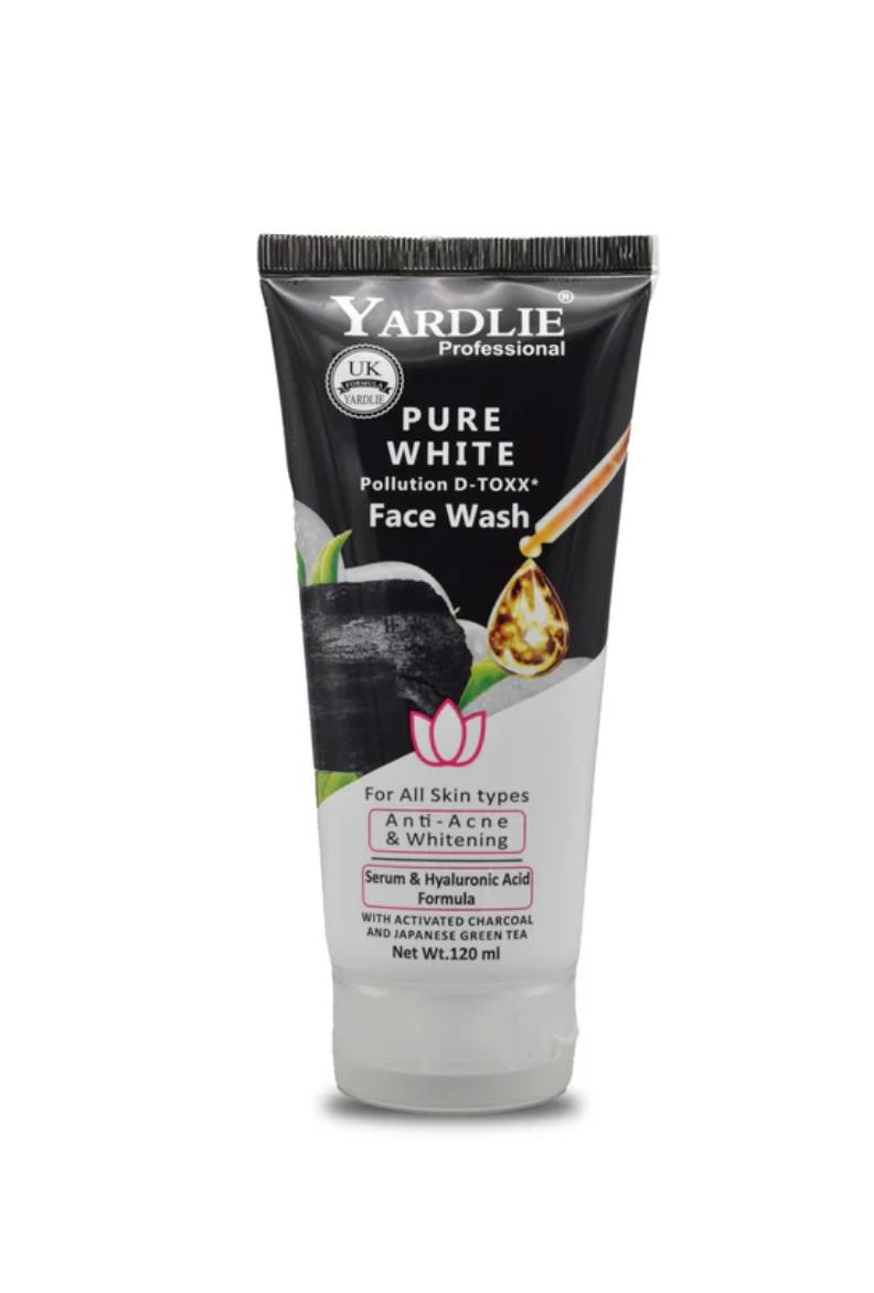 Yardlie Pure White D-Toxx Face Wash – Deep Cleanse & Brighten for Clear, Radiant Skin (120ml)