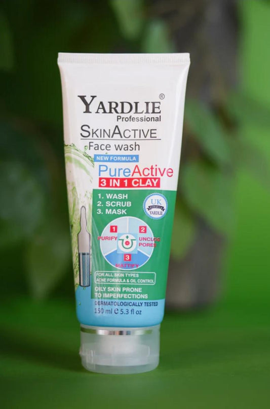 Yardlie  Skin Active Face Wash 120ml – UK-Based Formula for Fresh, Clean Skin