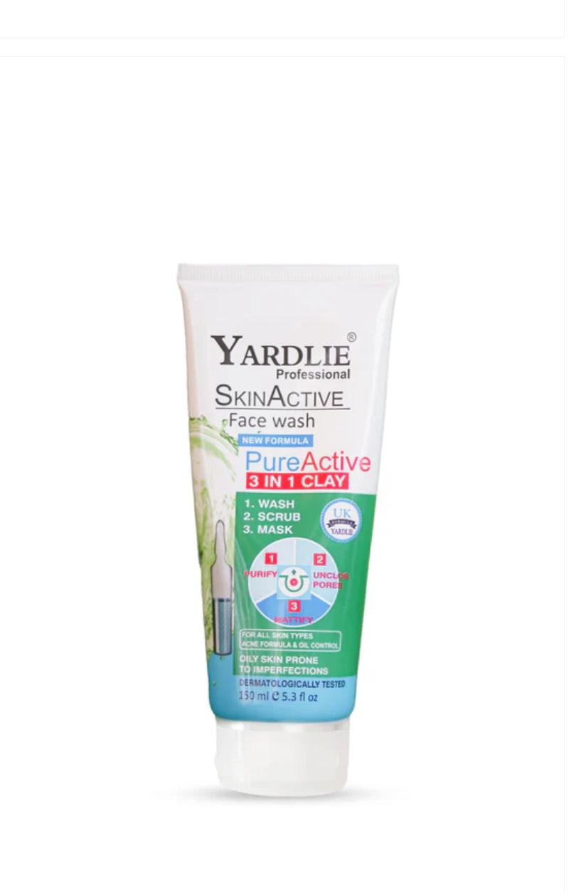 Yardlie  Skin Active Face Wash 120ml – UK-Based Formula for Fresh, Clean Skin