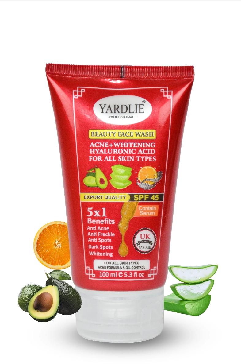 Yardlie Beauty Face Wash + Sunblock SPF 45 – Cleanse, Protect, and Glow!