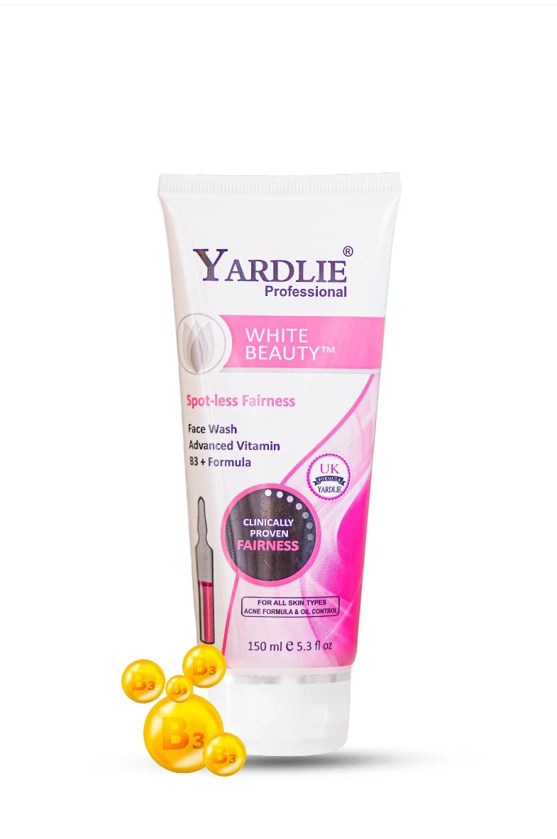 Yardlie White Beauty Face Wash 150ml – UK-Based Formula for Radiant, Even-Toned Skin