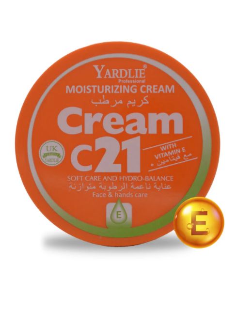 Yardley C21 Moisturizing Cream with Vitamin E – 200g of Deep Hydration & Skin Protection