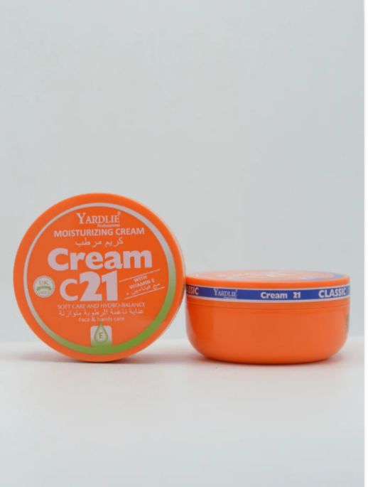 Yardley C21 Moisturizing Cream with Vitamin E – 200g of Deep Hydration & Skin Protection