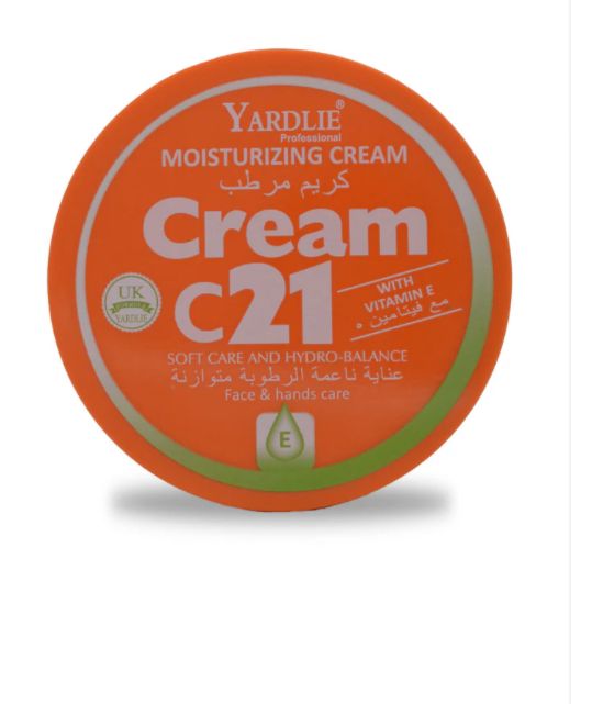 Yardley C21 Moisturizing Cream with Vitamin E – 200g of Deep Hydration & Skin Protection