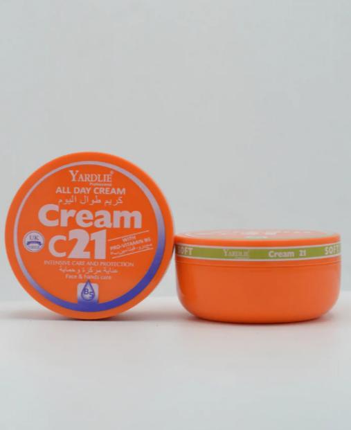 Yardley C21 Moisturizing Cream with Vitamin B5 – 200g of Ultimate Hydration & Skin Repair