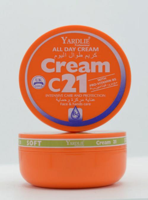 Yardley C21 Moisturizing Cream with Vitamin B5 – 200g of Ultimate Hydration & Skin Repair