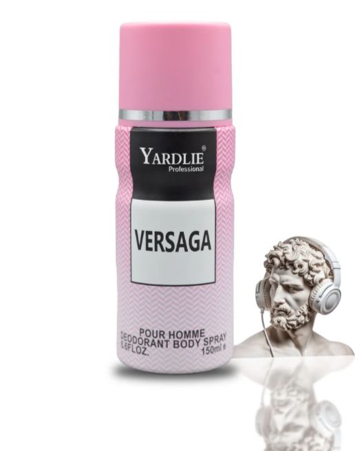 Yardley VERSAGA Body Spray – 150ml of Refreshing, Long-Lasting Fragrance