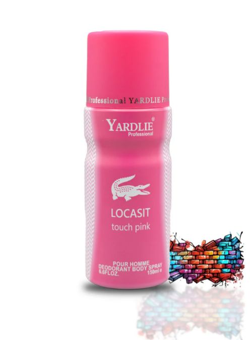 Yardley LOCASIT TOUCH PINK Body Spray – 150ml of Elegant & Fresh Fragrance