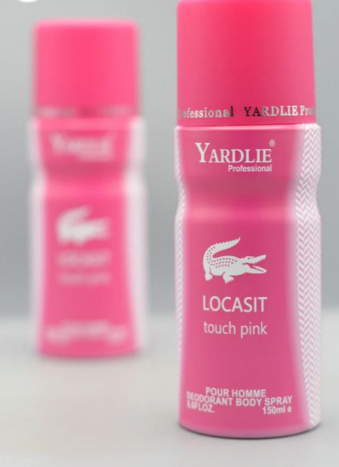 Yardley LOCASIT TOUCH PINK Body Spray – 150ml of Elegant & Fresh Fragrance