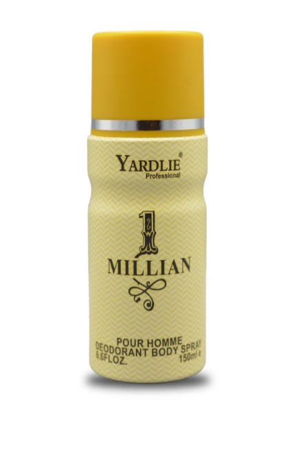 Yardley 1 MILLION Body Spray – 150ml of Bold, Invigorating Fragrance