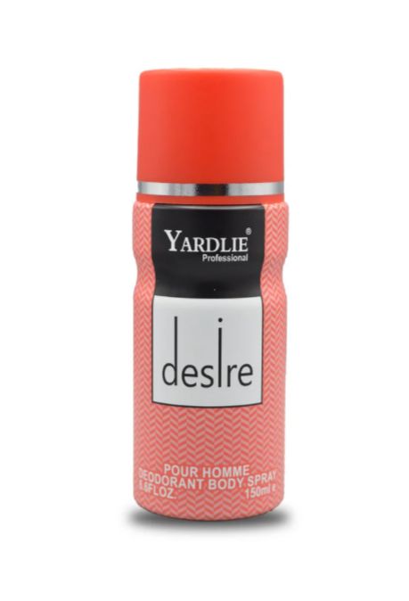 Yardley Desire Body Spray – 150ml of Captivating, Long-Lasting Fragrance