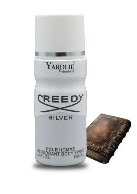 Yardley CREEDY SILVER Body Spray – 150ml of Fresh, Elegant Fragrance