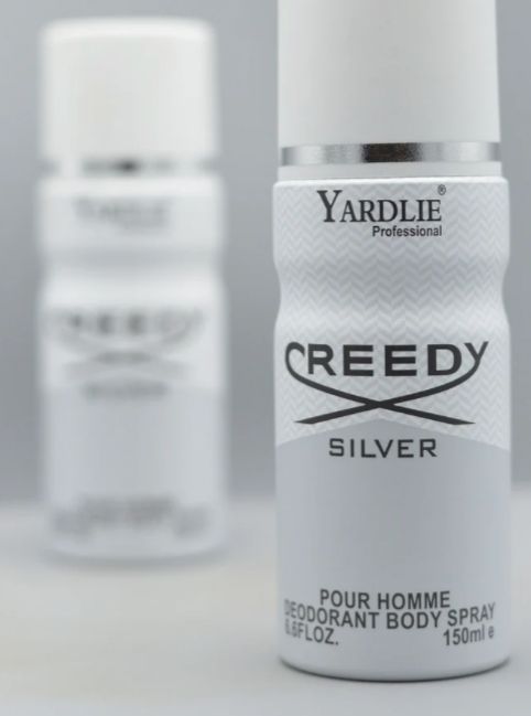 Yardley CREEDY SILVER Body Spray – 150ml of Fresh, Elegant Fragrance