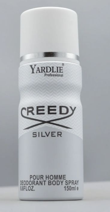 Yardley CREEDY SILVER Body Spray – 150ml of Fresh, Elegant Fragrance