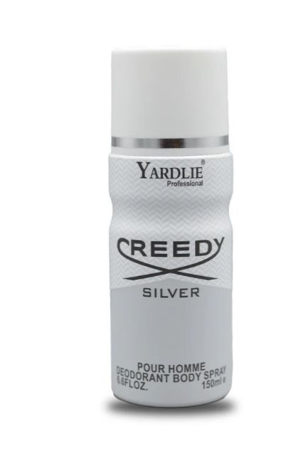 Yardley CREEDY SILVER Body Spray – 150ml of Fresh, Elegant Fragrance