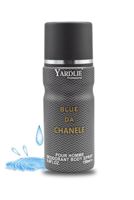 Yardley BLUE DA CHANELE Body Spray – 150ml of Fresh, Sophisticated Fragrance