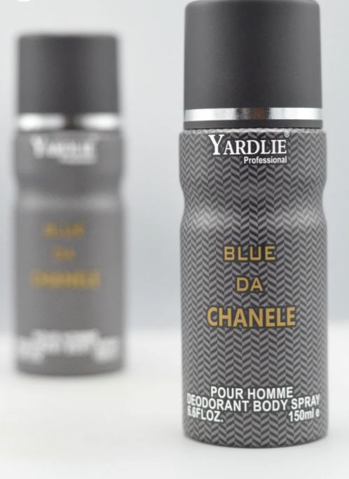 Yardley BLUE DA CHANELE Body Spray – 150ml of Fresh, Sophisticated Fragrance