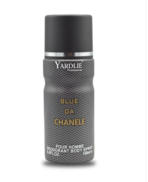 Yardley BLUE DA CHANELE Body Spray – 150ml of Fresh, Sophisticated Fragrance