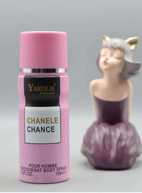 Yardley CHANELE CHANCE Body Spray – 150ml of Elegant, Refreshing Fragrance