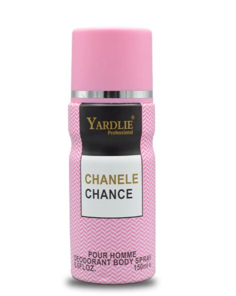 Yardley CHANELE CHANCE Body Spray – 150ml of Elegant, Refreshing Fragrance