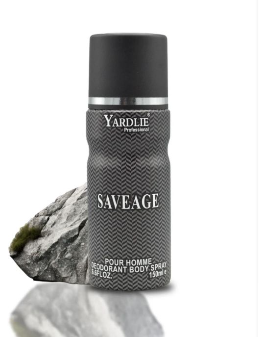 Yardley SAVEAGE Body Spray – 150ml of Bold, Refreshing Fragrance