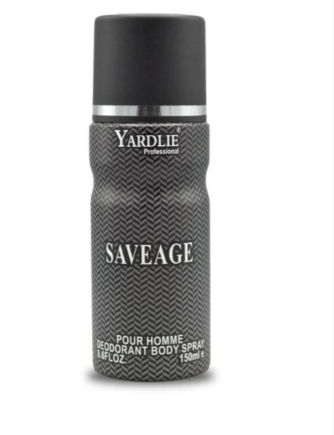 Yardley SAVEAGE Body Spray – 150ml of Bold, Refreshing Fragrance