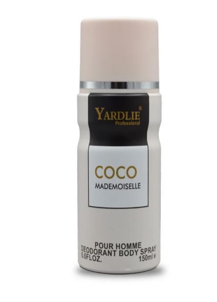 Yardley COCO MADEMOISELLE Body Spray – 150ml of Elegant, Timeless Fragrance