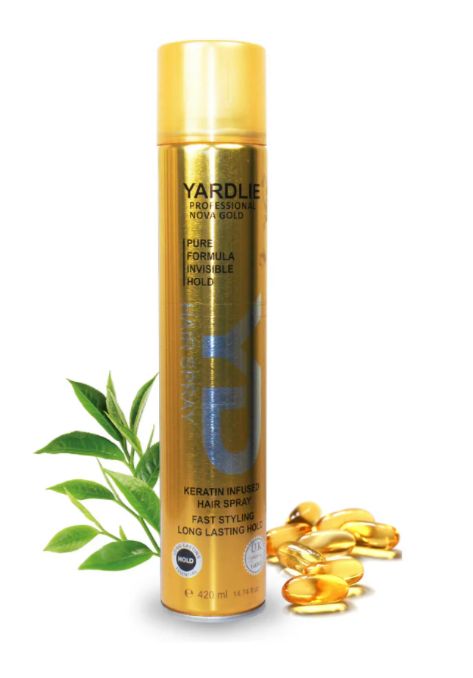 Yardley Nova Gold Hair Spray – Ultimate Hold & Shine for Radiant, All-Day Styling