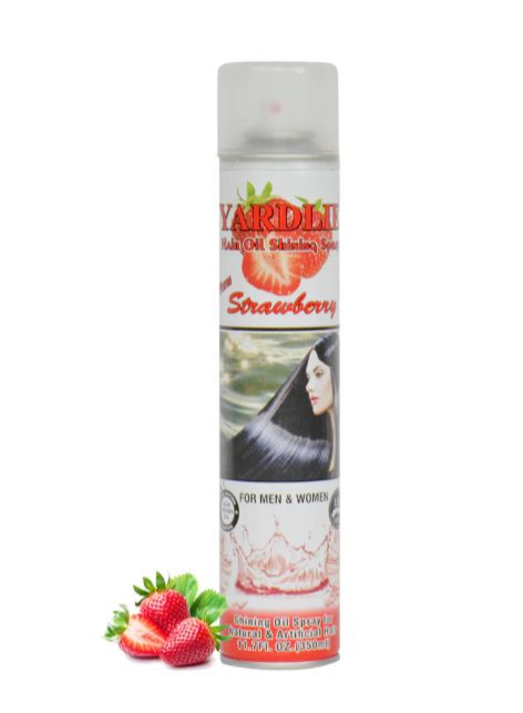 Yardley Hair Shining Spray Strawberry 350ml – Glossy, Vibrant, and Luxuriously Fragrant Hair Care