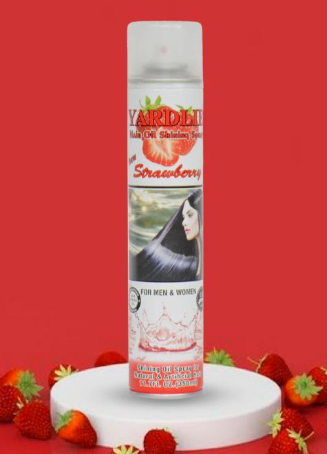 Yardley Hair Shining Spray Strawberry 350ml – Glossy, Vibrant, and Luxuriously Fragrant Hair Care