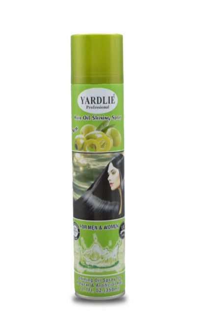 Yardley Hair Shining Spray Olive 350ml – Nourishing Shine and Smoothness for Healthy, Luminous Hair