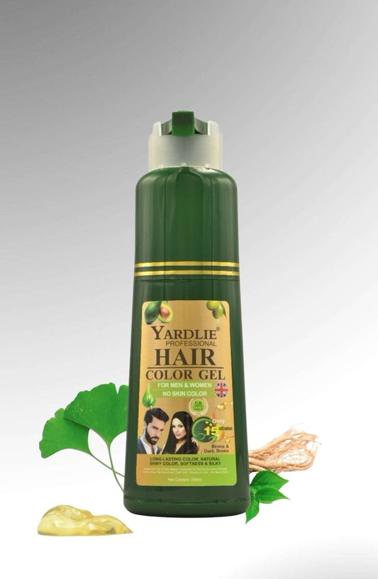 Yardlie Dark Brown/Natural Black Hair Color Gel 200ml